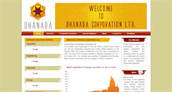 Desktop Screenshot of dhanadacorp.com